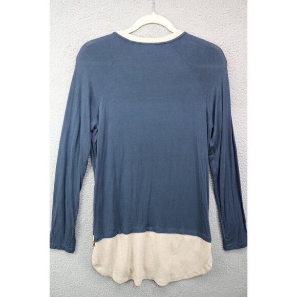 LOGO by Lori Goldstein Long Sleeve Tunic Top-Size Small-Pockets-Lagenlook-BOHO - Picture 10 of 12